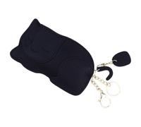 SUPVOX Mini Black Coin Purse Cute Cat Design Ultra-Thin Change Bag Compact Storage Pouch for Women