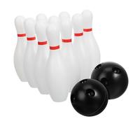 SUPVOX Mini Bowling Play Set with Plastic Pins and Balls Indoor Outdoor Sports Game for Family Bonding and Motor Skill Development Easy Setup Formation Fun Activity for All Ages