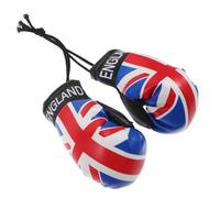 SUPVOX Mini Boxing Gloves Keychain Boxing Glove Car Pendant British Flag Theme Durable and Safe