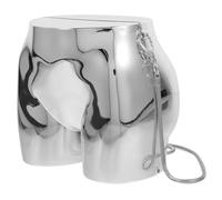 SUPVOX Mini Crossbody Bag for Women, Silver Fashionable Butt Modeling Shoulder Purse, Lightweight Single Shoulder Bag for Casual and Travel Use