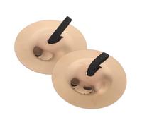 SUPVOX Mini Finger Cymbals for Rose Gold Small Percussion Instrument Belly Dance Zills for Preschool Montessori Music Education and Party Entertainment