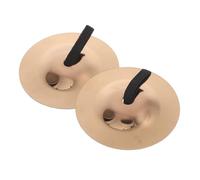 SUPVOX Mini Finger Drum Cymbals Copper Percussion Instrument for Preschool Montessori Friendly Dazzling Rose Gold for Music Education Party