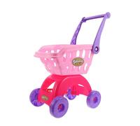 SUPVOX Mini Shopping Cart with Pretend Grocery Safe Smooth Edges Realistic Supermarket Trolley for Encourages Imaginative Role Play Skill Building and Social Interaction