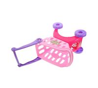 SUPVOX Mini Shopping Trolley Playset Lightweight Pretend Grocery Store Cart for Indoor Outdoor Role Play Educational Social Skill Development