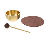 SUPVOX Mini Singing Bowl with Cushion and Mallet for Meditation and Yoga Portable Sound Therapy Bowl for Heart Chakra Balancing Relaxation Stress Relief Travel and Home Use