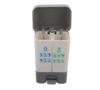 SUPVOX Mini Toy Trash Can: Miniature Garbage Bin Model - Tiny Sorting Waste Basket Decorations for Dollhouse Life Scene Accessories 2.2x1.69x1.26in