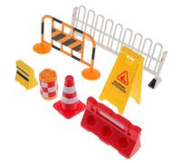 SUPVOX Mini Traffic Sign Models Educational for Early Learning Safety Awareness Simulation Plastic Road Scene Play for Boys