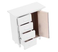 SUPVOX Mini Wooden Dollhouse Cabinet DIY Bookshelf Model for Miniature Display Dollhouse Furniture for Playroom Decor Enhances Aesthetic Charm