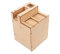 SUPVOX Mini Wooden House Model Pre-assembled 3d Small Wood Cabin for DIY Sand Table Building, Realistic Street Cottage Scene Decoration, Wooden Villa Model for Architectural Dioramas