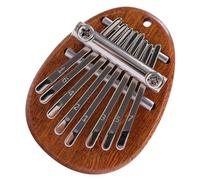 SUPVOX Mini Wooden Kalimba Thumb Piano 8-key Lightweight Finger Piano with Hanging Rope Multi-functional and Easy to Carry for Boys and Girls and Stage Performance