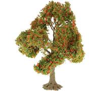 SUPVOX Miniature Artificial Sand Table Model Trees for DIY Diorama and Fairy Garden Decoration, 12cm Green Mini Craft Tree with Base for Outdoor Micro Landscape and Garden Scenery