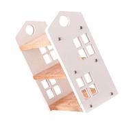 SUPVOX Miniature Bookshelf for Dollhouse Compact Wooden Bookcase with Modern Aesthetic Tiny Furniture for Home Mini Decor Sturdy Design for Displaying Miniature Books and Accessories