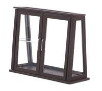 SUPVOX Miniature Cake Display Cabinet for Doll House Acrylic Mini Bakery Counter with Transparent Window Kitchen Decor for Dollhouse Scenes and Photo Props