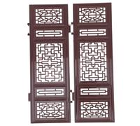 SUPVOX Miniature Chinese Screen Model for Dollhouse Decoration Antique Style Mini Screens with Delicate Craftsmanship Small Desktop Decor Accessories for Childrens Play and Mini Apartment