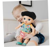 SUPVOX Miniature Cotton Beret Hat for Dolls Soft Wool Doll Beanie Party Accessory Cute Tiny French Cap Girl Birthday and Day Craft