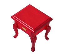 SUPVOX Miniature Dollhouse Nightstand with Drawer Scale French Country Style Furniture for Bedroom Living Room Functional Miniature Home Furnishings