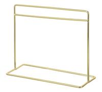 SUPVOX Miniature Dollhouse Ornament Iron Doll Garment Rack Sturdy Mini Clothes Hanger for Doll Wardrobe Furniture Convenient Storage Medium Gold