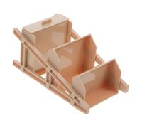 SUPVOX Miniature Dollhouse Shelf in Light Color Plastic Mini Furniture for Organized Display Portable Decor for Educational Accessories