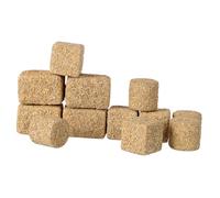 SUPVOX Miniature Haystack Model: 12Pcs Straw Bale Decoration for Dollhouse Autumn Harvest Scene Layout Diy Garden Craft Props