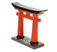 SUPVOX Miniature Japanese Gate Ornament Zen Style Craft Fish Tank Decoration for Aquarium and Garden Indoor Outdoor Small Statue