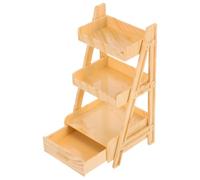 SUPVOX Miniature Plastic Shelf Display Shelves for Dollhouse Accessories Mini Furniture Choices