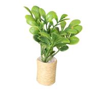 SUPVOX Miniature Potted Plant Ornament Realistic Indoor Decoration for Dollhouse Home Desktop for DIY Mini Gardens Table Models Vivid Leaf Artificial Plant