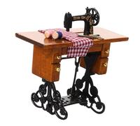 SUPVOX Miniature Sewing Machine Dollhouse Decor Vintage Style for Pretend Play Mini House Decoration Cloth Construction Adds Elegance to Miniature Scenes