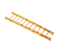 SUPVOX Miniature Step Ladder for Dollhouse Decor Unique DIY Furniture Accessory Creative Brass Design for Fairy Garden Symbol of Success for Miniature Plants and Dolls House Supplies