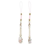 SUPVOX Mobile Phone Strap Pendant Alloy and Rope Material 2pcs with Unique Design Easy to Carry and Not Easy to Break, Hanging Ornament for Phone and Keychain Accessories