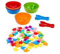 SUPVOX Montessori Animal Counting for Soft Tpe Color Matching and Sorting Game Enhancing Fine Motor Skills and Cognitive Learning with Realistic Sea Creatures