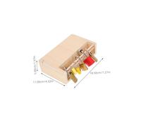 SUPVOX Montessori Lock and Key Set Educational for Wooden Practical Life Materials with Multiple Locks Enhances Patience Attention and Fine Motor Skills Development