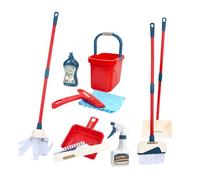 SUPVOX Montessori Play Cleaning with Mop Broom Dustpan Bucket Realistic Pretend Housekeeping for Bright Role Play Kit to Develop Responsibility and Life Skills