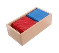 SUPVOX Montessori Wooden Alphabet Board with Red Blue Sandpaper Letters Educational Language Learning Tool for Classroom and Home Use Creative Tactile Teaching Supplies for Early Literacy