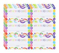 SUPVOX Motivational Cards 150 Sheets Cartoon Punch Cards for Classroom Use 3 Packs Encouraging Positive Student Behaviour