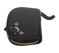 SUPVOX Multifunctional Cat Change Purse Lightweight Pu Leather Wallet with Multiple Compartments Card Organization Stylish Travel Accessory for Women and Men Black