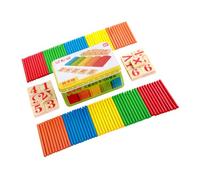 SUPVOX Multifunctional Learning Board for Educational Math Cognitive Safe Smooth Surface Counting Sticks for Early Teaching Aids for Problem Solving and Creative Thinking Development