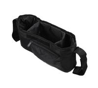 SUPVOX Multifunctional Stroller Hanging Bag with Wide Opening Secure Zipper Diaper Storage Pouch for Essentials Travel and Household Organizer Black Nursery Accessory