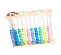 SUPVOX Multifunctional Wooden Abacus with Drawing Board for Educational Math with Colorful Beads and Water-based Paint Frame for Cognitive Learning and Counting Skills Development