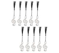SUPVOX Music Note Reading Bookmark 10Pcs Metal Paper Clips for Students Graduation