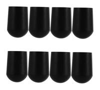 SUPVOX Musical Instrument Accessories Performance and Playing for Cello End Pin Stoppers 8pcs Rubber Tip Protectors Black Non-slip Multifunctional Design by Double Bass