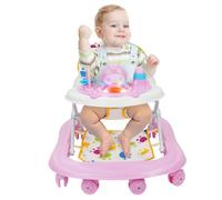 SUPVOX Musical Walker Foldable Activity Center for Toddlers Push Along Walker Toy Music for Boys and Girls Learning to Walk