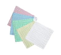 SUPVOX Muslin Washcloths Baby and Infant Cotton Absorbent Washcloths Soft Six-Layer Pure Cotton for Newborns 5pcs Set for Gentle Daily Bathing