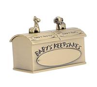SUPVOX My First Tooth Box with Lovely Animals Patterns Metal Keepsake Organizer and Collecting Lanugo for Christmas or Birthday Gifts for Baby Teeth and Lanugo