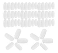 SUPVOX Nail Art Display Tips 100 Pcs White ABS Pack for Nail Polish Color Display and Skill Improvement