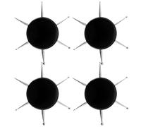 SUPVOX Nail Dotting Tools Set with 6 Different Sizes Acrylic and Stainless Steel Tips 4pcs for DIY Nail Art Work and Manicure