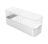 SUPVOX Nail Drill Grinding Bit Holder Case with 40 Holes, Dustproof Acrylic Small Drill Bit Storage Box with Cover, Effective Dust Protection Organizer for DIY Use and Workshops