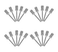 SUPVOX Nail Drill Sanding Bands Metal Mandrel 2.35mm 20pcs Designed for Natural Nails Suitable for Manicurist Personal Manicure Use