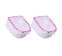 SUPVOX Nail Soak off Bowls and Removing False Nails Features with Softening Cuticles 2pcs White Abs for Manicure Tools Suitable for Salons and DIY Manicure
