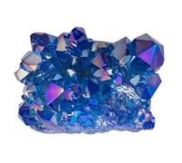 SUPVOX Natural Blue Crystal Cluster 100g - Random Shape Decorative Stone for Aquarium Decor, DIY Craft Projects, Garden and Desktop Natural Crystal Ornament