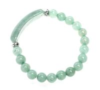 SUPVOX Natural Green Aventurine and Rose Quartz Stone for Women, Creative Wrist Chain Jewelry Accessory, Handmade Crystal for Daily Wear